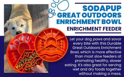 Great Outdoors eBowl - Slow Feeder Dog Bowl & Enrichment | USA Made