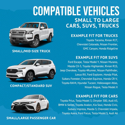 Dog Car Seat Cover for Back Seat - Waterproof Dog Car Seat Cover SUV - Car Seat Cover for Dogs - Back Seat Protector for Dog - Dog Hammock for Car, Dog Seat Cover for Truck (Large, Black)