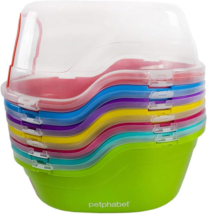 Jumbo Hooded Cat Litter Box, Extra Large, Teal